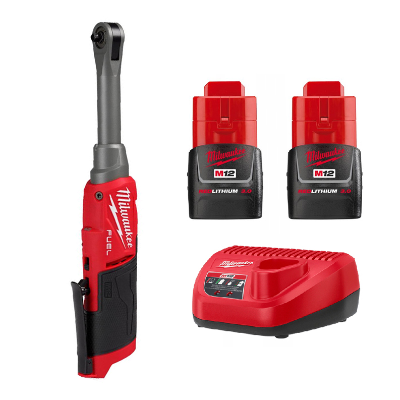Zestaw: grzechotka wysokoobrotowa Milwaukee M12 FHIR14-0 (4933478171) + zestaw nasadek 8 mm – 19 mm