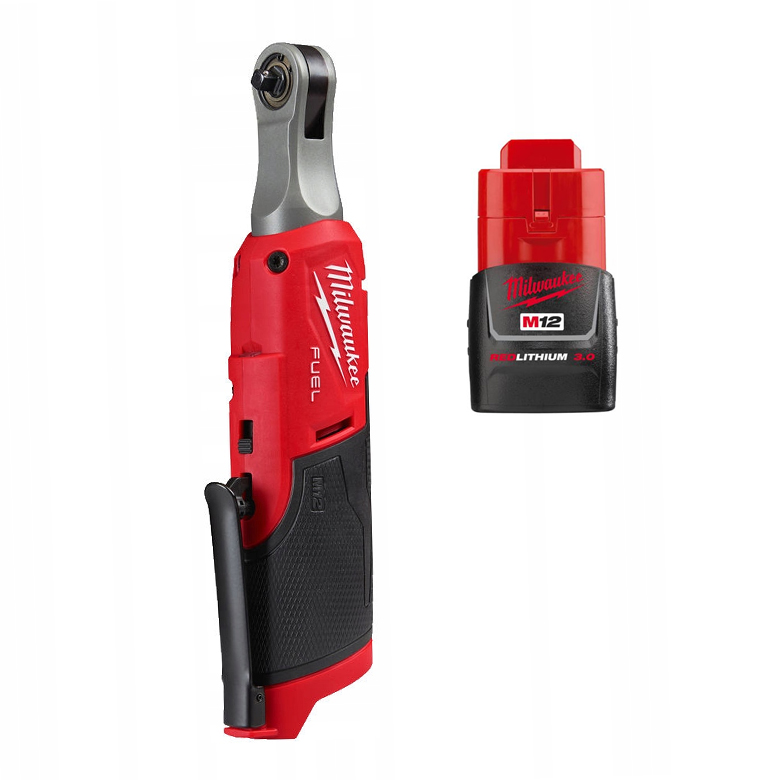 Zestaw: grzechotka wysokoobrotowa Milwaukee M12 FHIR14-0 (4933478171) + zestaw nasadek 8 mm – 19 mm